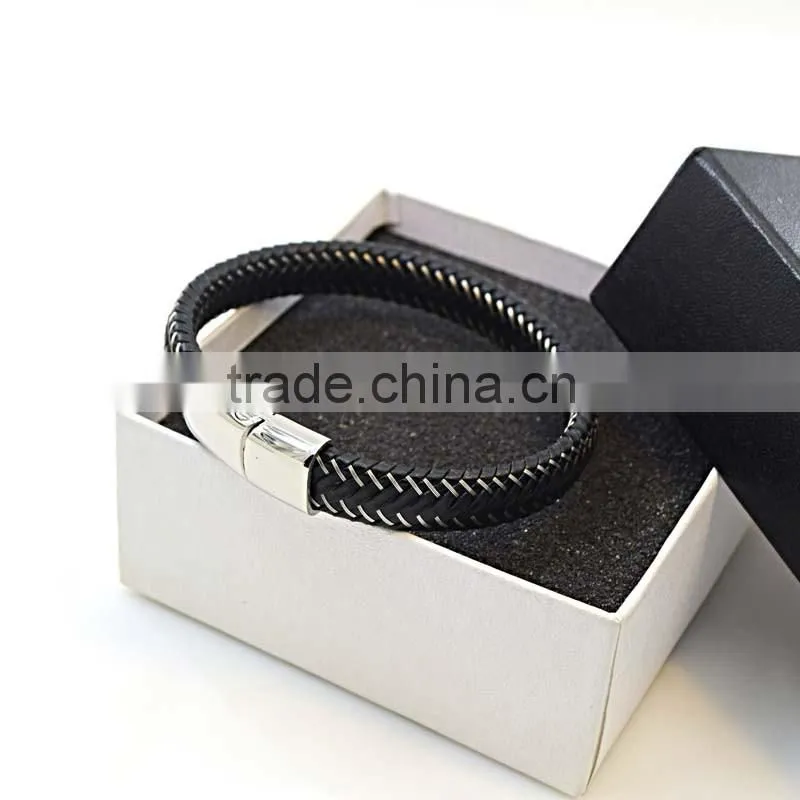fashion western men metal bracelet bio magnetic bracelet