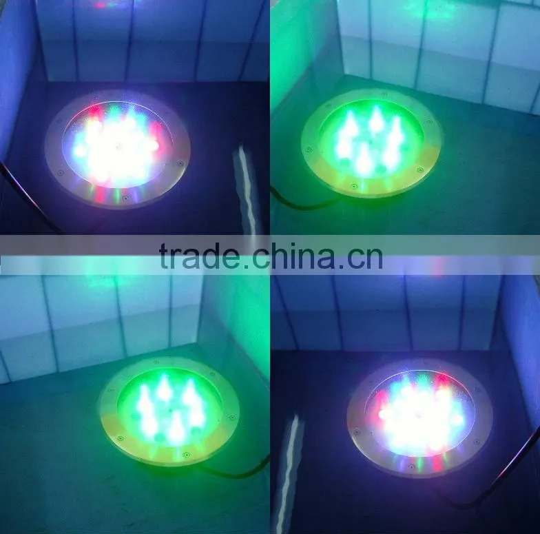 Round led underground Waterproof IP67 RGB LED Underground Light 6w LED underground light