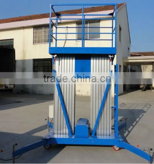 12meter hydraulic mobile portable aluminum telescopic ladders/man lift
