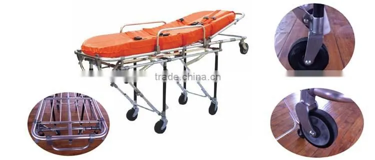 More Comfortable Folding Ambulance Stretcher With Handle Control