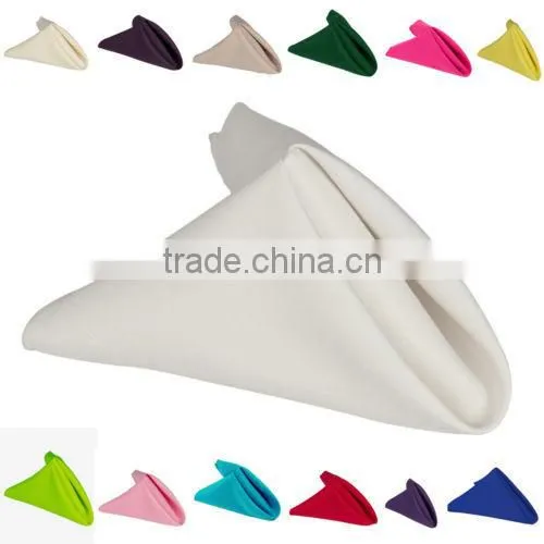 Restaurantr decorating solid color embroidered table napkins