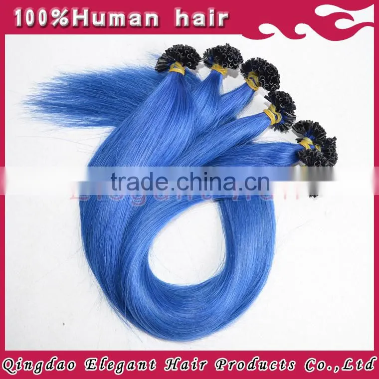 Top quality 100% 7A full cuticle remy hair extension indian hair keratin