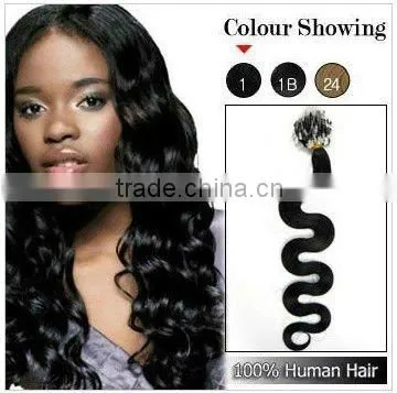 100% Indian Remy Micro Loop Ring Hair Extensions/Cheap Micro Ring Hair Extension
