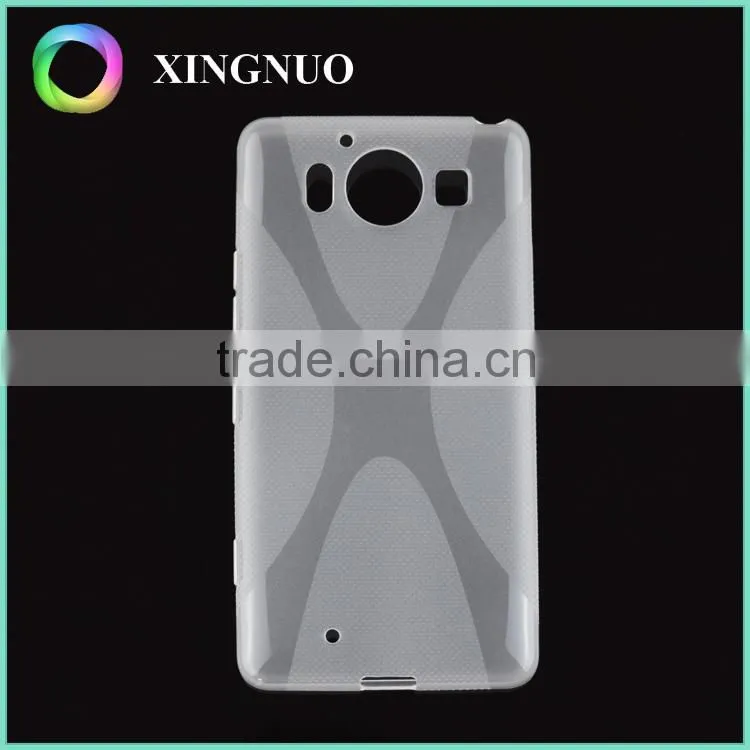 Slim Transparent Crystal Clear TPU Back Cover for Microsoft Lumia 950