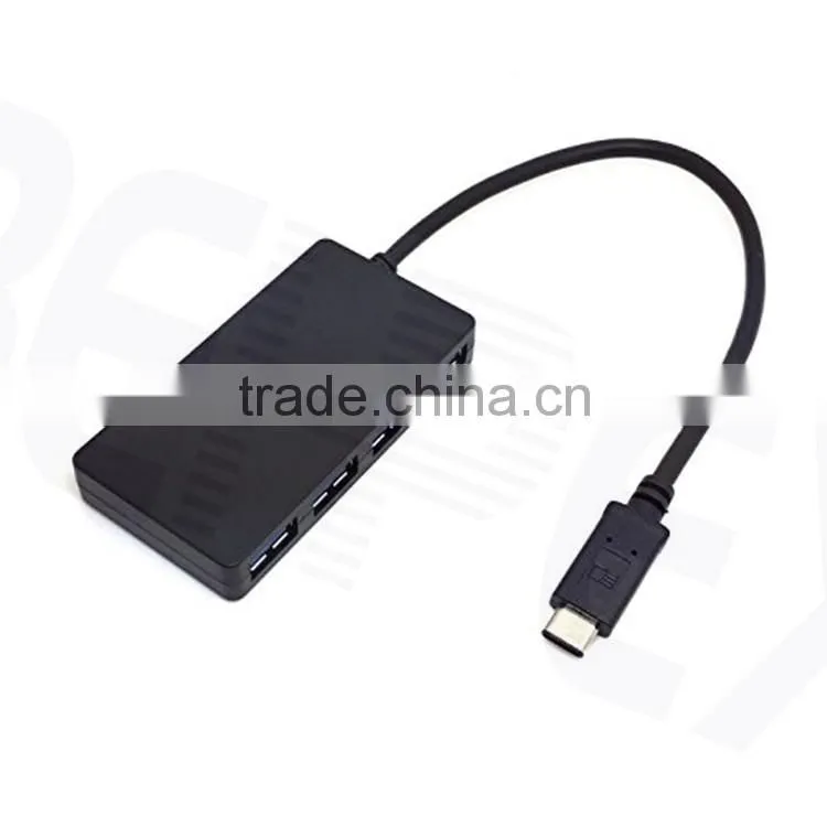 Extension USB 3.1 Type C + USB 3.0 Hub Converter Power Charge Adapter