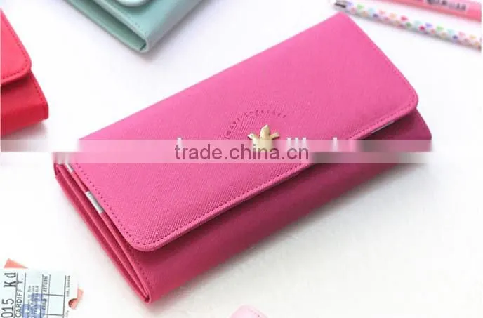 Hot Sale Fashion PU Women Famous Branded Wallet