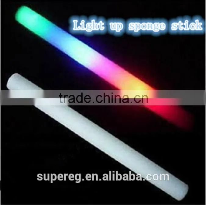 Flash toy multi color flash light toy led foam stick led foam baton glow stick for wedding party concert props
