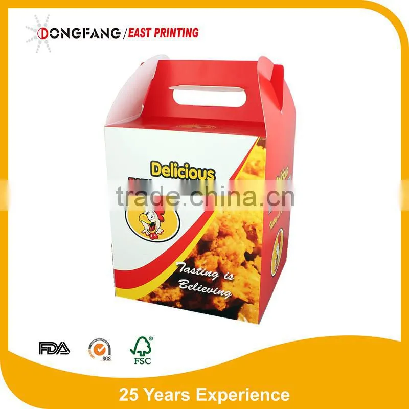 food grade paper roast chicken box packaging box hot salepaper fried chicken box