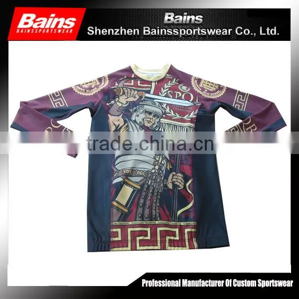 Lycra fabric mens compression shirts/wholesale compression shirts/sublimation custom printed compression shirts