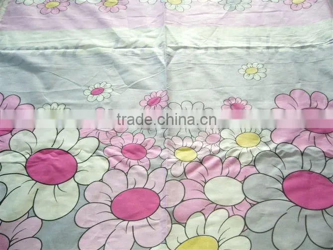 poly cotton printed stock fabric