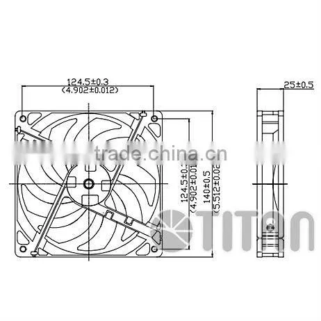 DC 12v cooling fan (14cm/12cm/9cm)