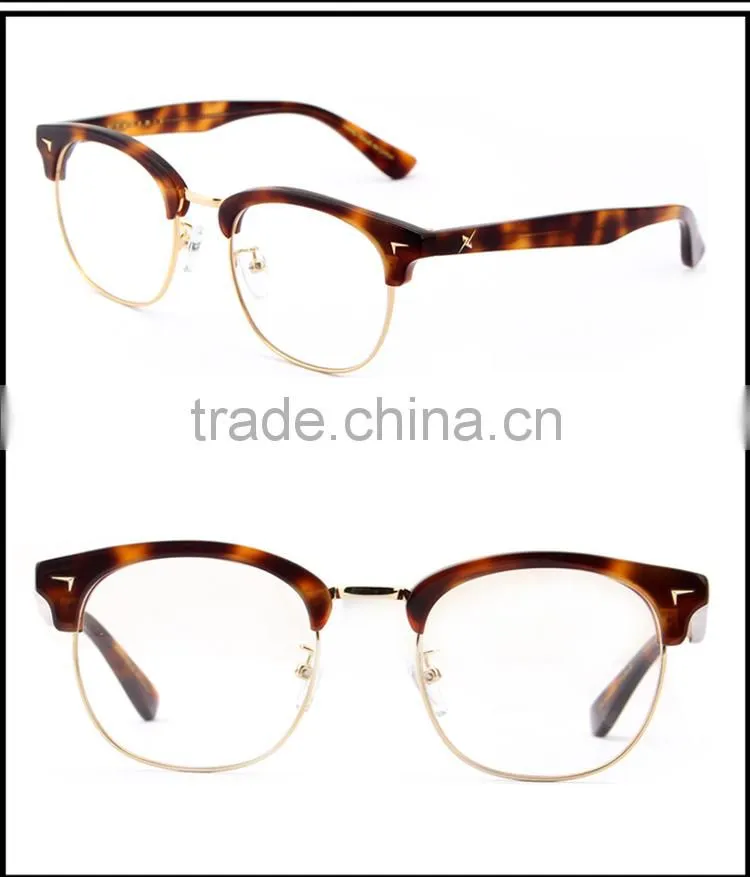 New Arrival Half Frame Acetate Eyeglass Frames Factory Manufacturer