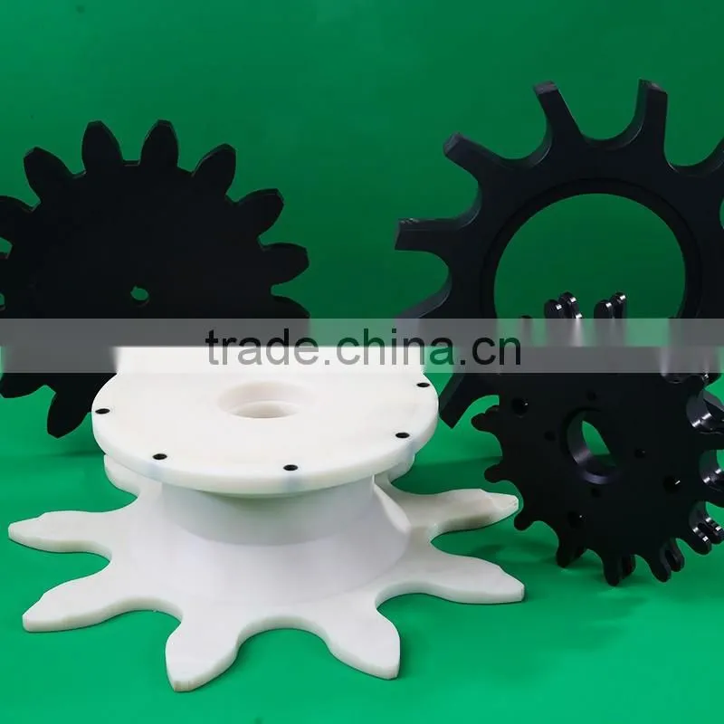 plastics products PA6 nylon worm gear wheel