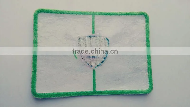 custom good quality pantone color iron on woven patch for uniform