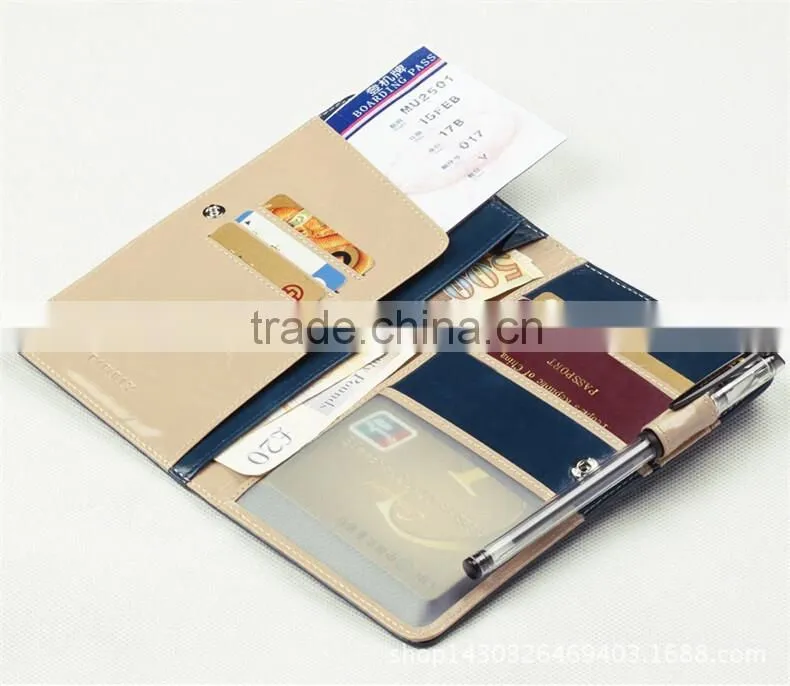PU leather passport cover