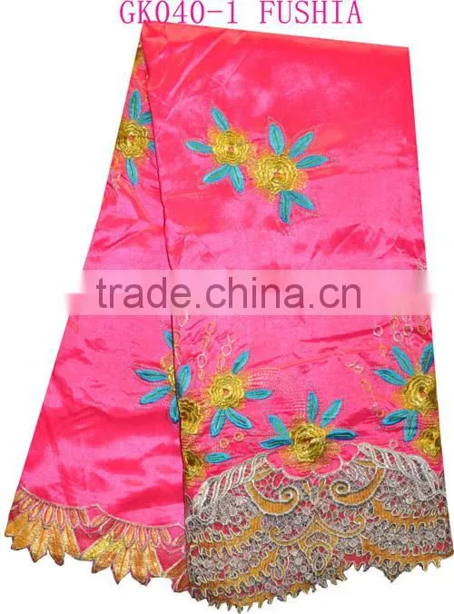 beautiful African george, embroidery silk george for dress GK040-1