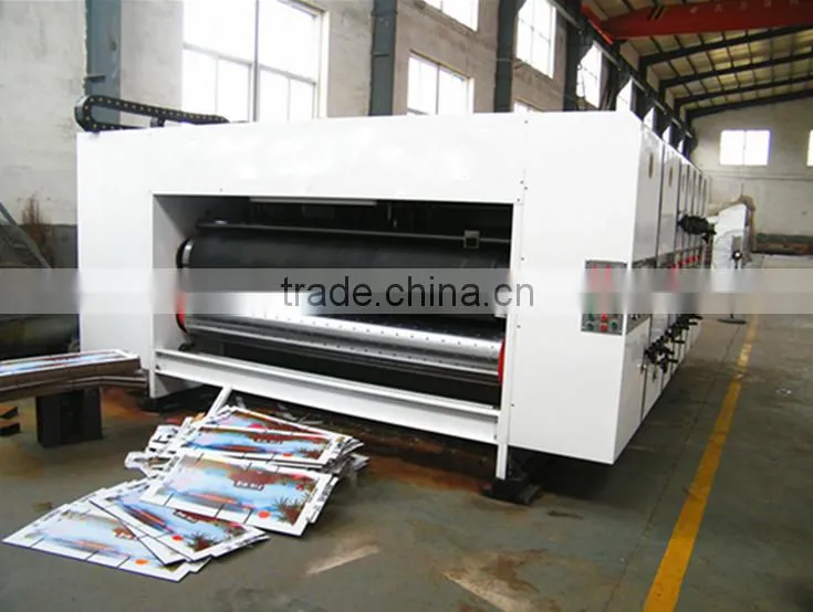 High speed semi automatic corrugated carton printing slotting machine