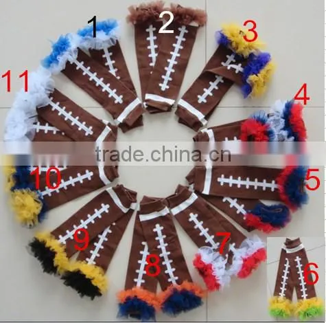 wholesale price ruffed lace leg warmers, baby solid color leggings for girls