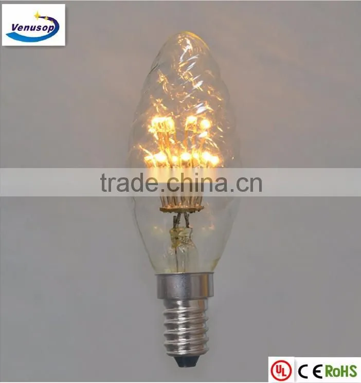 0.5w fancy candle firework led bulb light