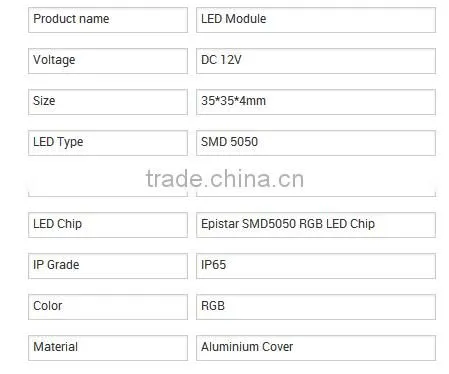 2016 hotsale RGB led module