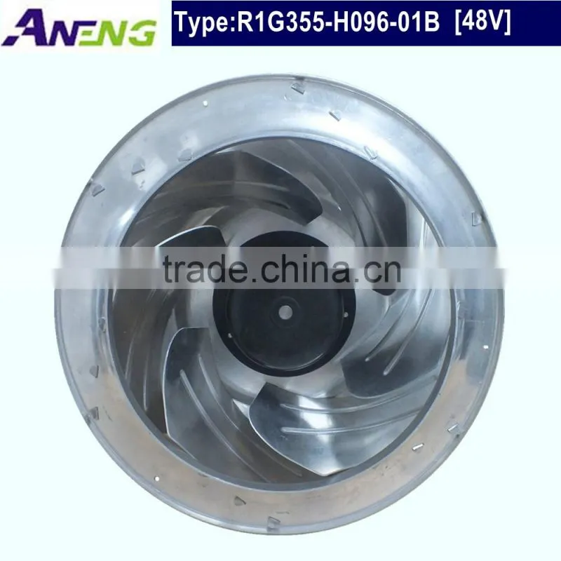 high flow 1910m3/h 310mm aluminum big exhaust fan for air suction