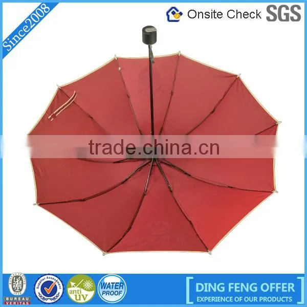 3 folding gift umbrella wholesale cheap umbrellas with red color