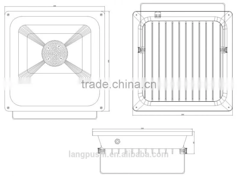 cheap price epistar chip 5 years warranty ip66 waterproof 50w high power outdoor led flood light