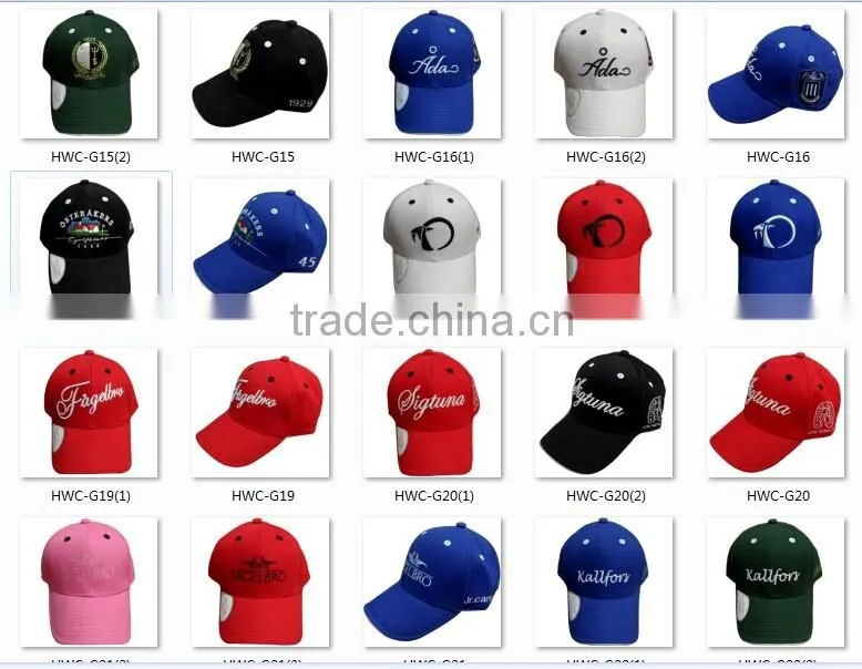 Custom Caps Factory Fashion Golf Hats Caps 100% Cotton Twill Golf Cap