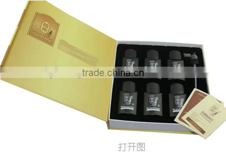 100% genuine Original real result New sunburst hair growth 50ml*6 bottles fast hair growth 100% genuine