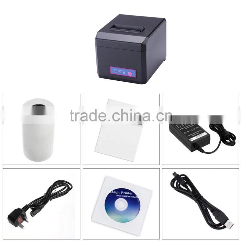 cheap 80mm with cutter thermal receipt printer printing lables