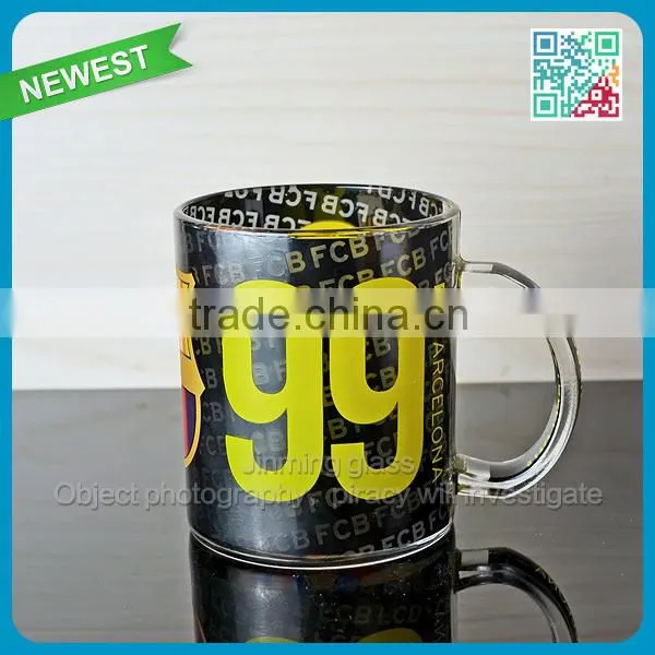 2015 HOT sale coffee glass with handle wholesale coffee glass