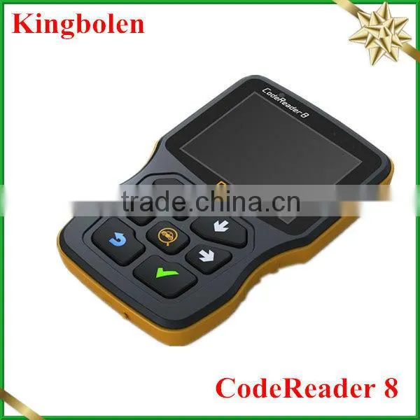 Newest arrival latest code reader 8 scanner tool support the function of OBDII&EOBD with first-class free technical support