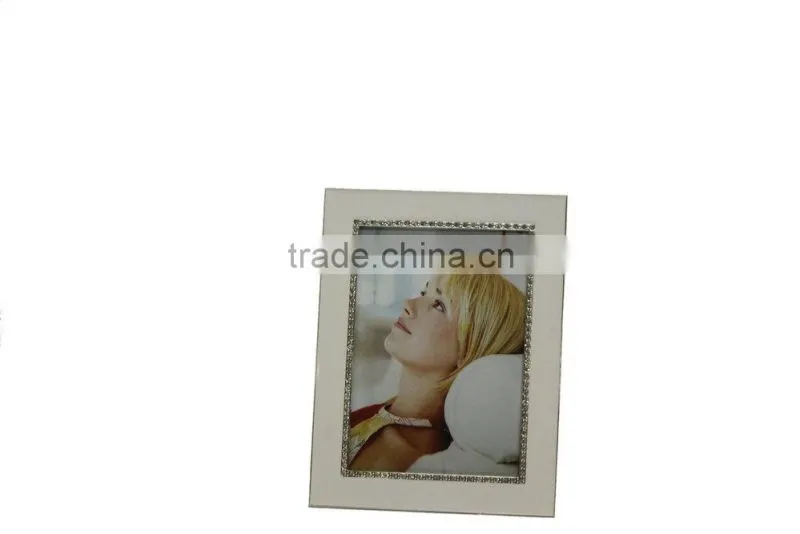 2014 Chrismas silver plating diamond photo frame
