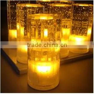 rechargable battery operated wedding party night club bar glowing light up round mini fashionable led crystal table lamp