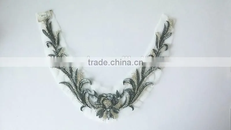Alibaba Gold Supplier Beaded Patch For Garment