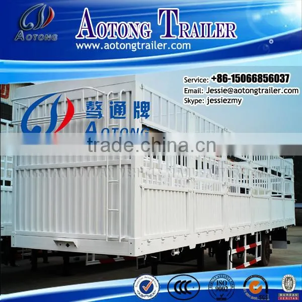 semi livestock trailers fence semi trailer cheap price China manufacturer horse trailer