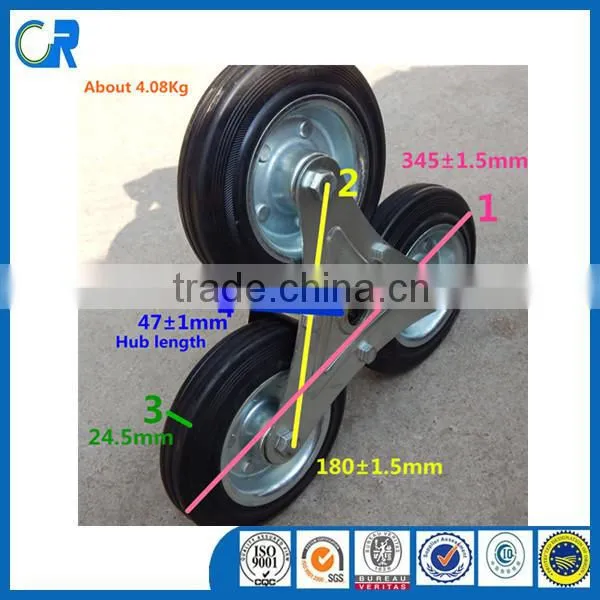 10x2 six wheels hand trolley wheels