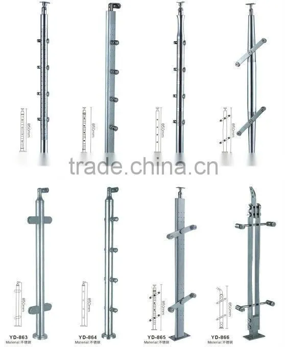 modern balustrade and stone columns for balcony railing