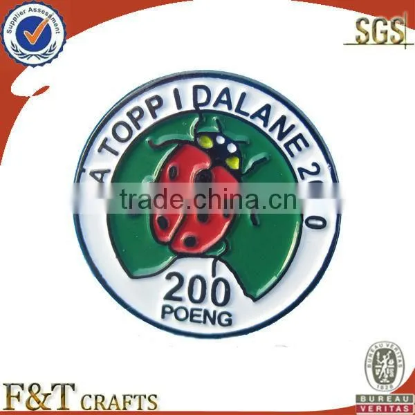 we make custom metal badges with metal painted safety pin