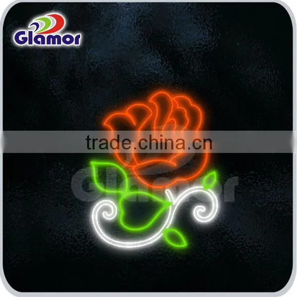 2D Christmas flower LED Motif Light