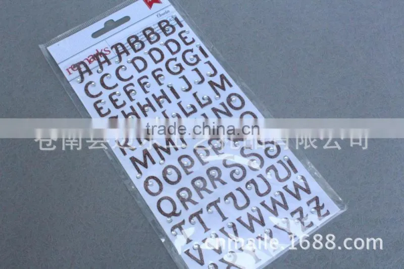 PVC Transparent glitter sticker