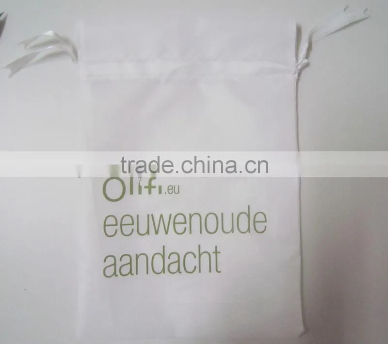 Custom printed nylon drawstring bag for soap