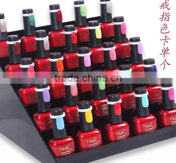 Nail art display ring style nail polish gel color chart,ring color chart put on gel polish