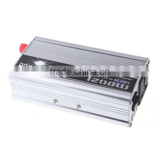 1200W WATT DC 12V to AC 220V Portable Car Power Inverter Adapter Charger Converter Transformer