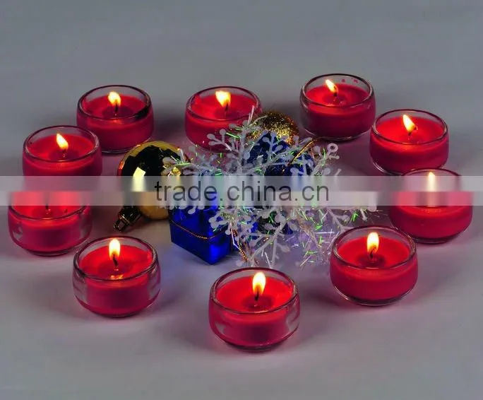 colourful LED candle canvas wall art with led light