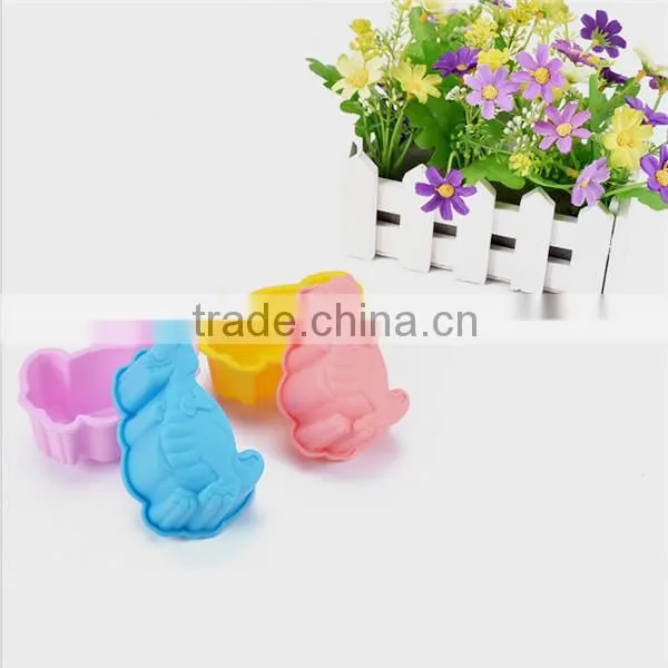 Funny new design silicone dinosaur cake mold