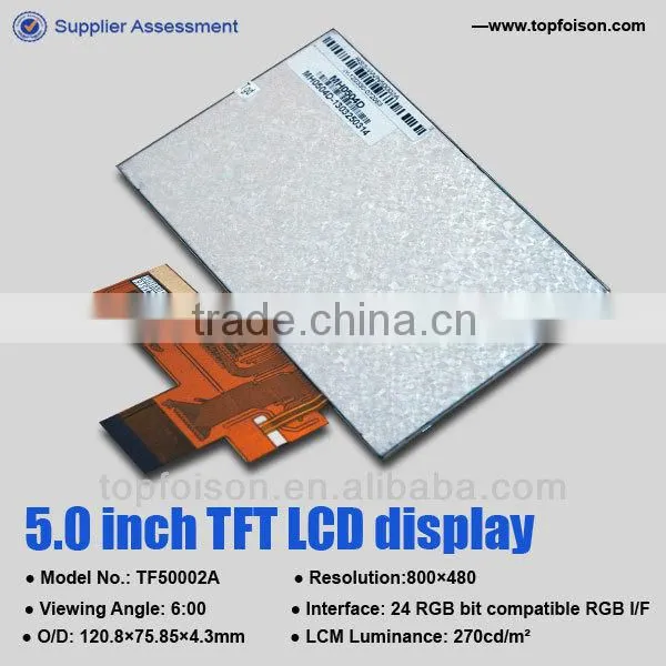 transmissive 5.0inch small digital display screen for handle device