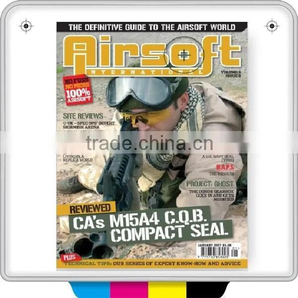 Fashion airsoft magazine printing with advertising using