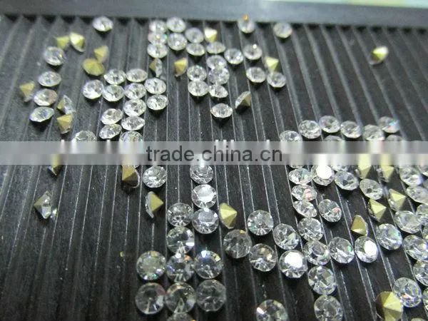 A grade pointback blue zircon glass chatons