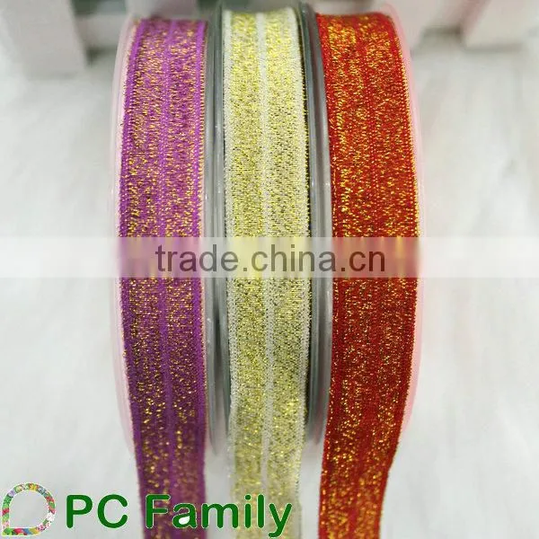 5/8 FOE thread metallic elastic ribbon